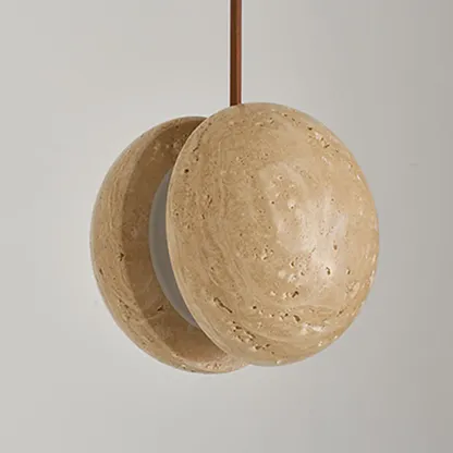 Contemporary Stone Rattan Pendant Lights Kitchen Island Image - 35