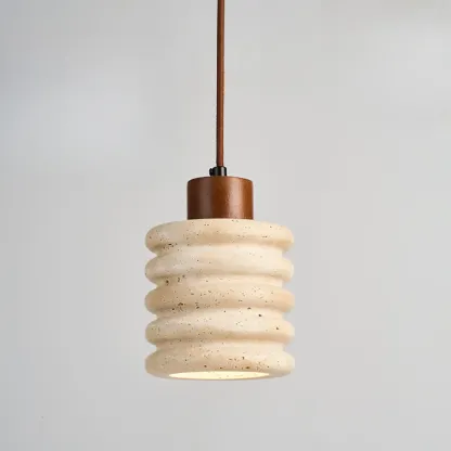Contemporary Stone Rattan Pendant Lights Kitchen Island Image - 42