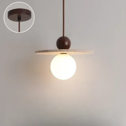 Contemporary Stone Rattan Pendant Lights Kitchen Island Image - 51