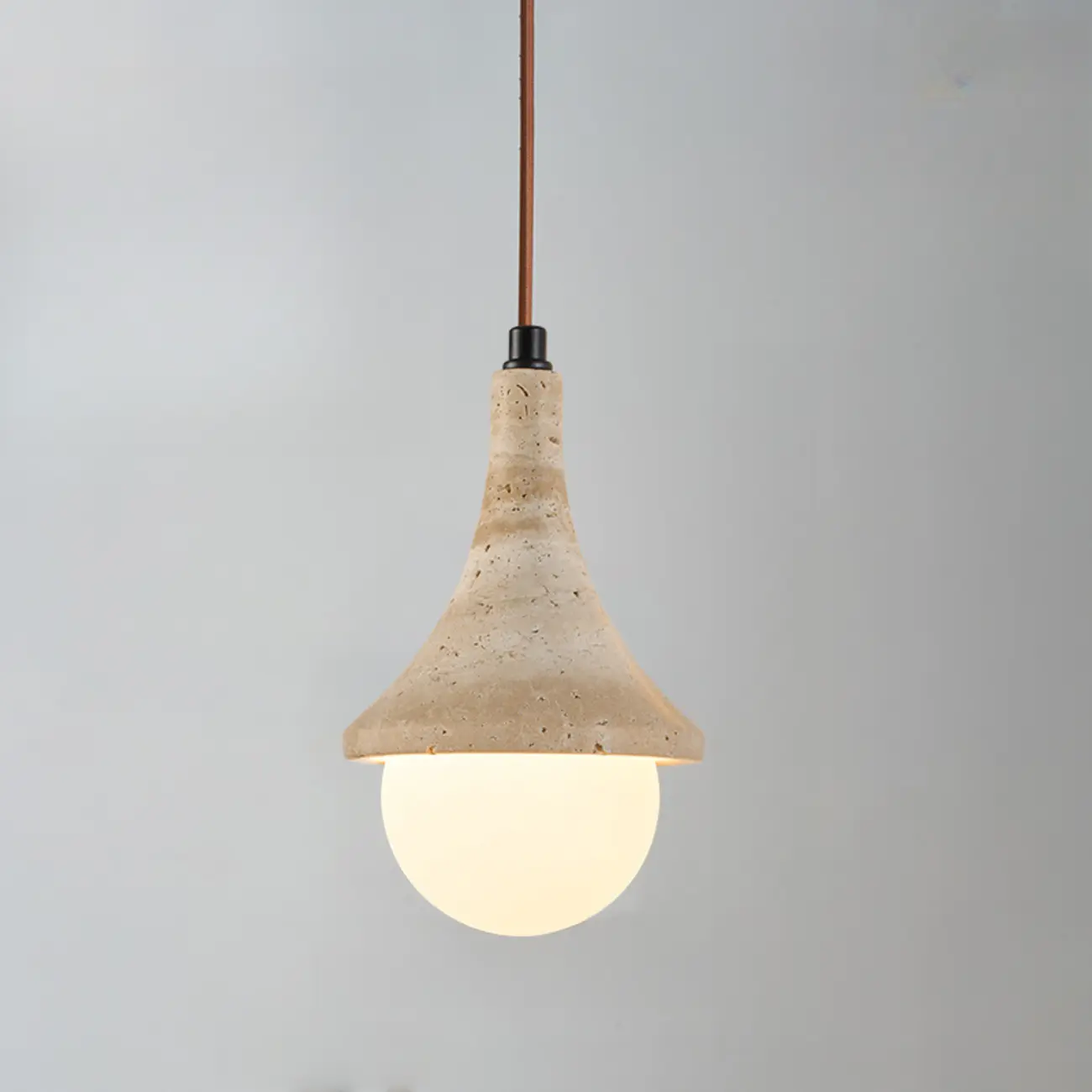 Contemporary Stone Rattan Pendant Lights Kitchen Island Image - 52 | homeyfad