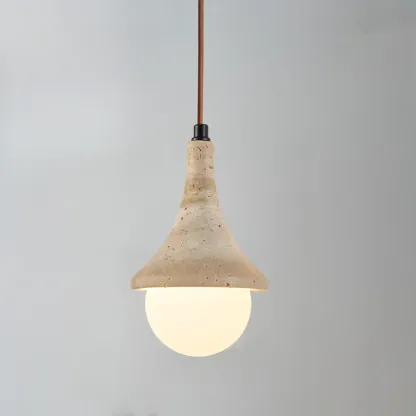 Contemporary Stone Rattan Pendant Lights Kitchen Island Image - 52