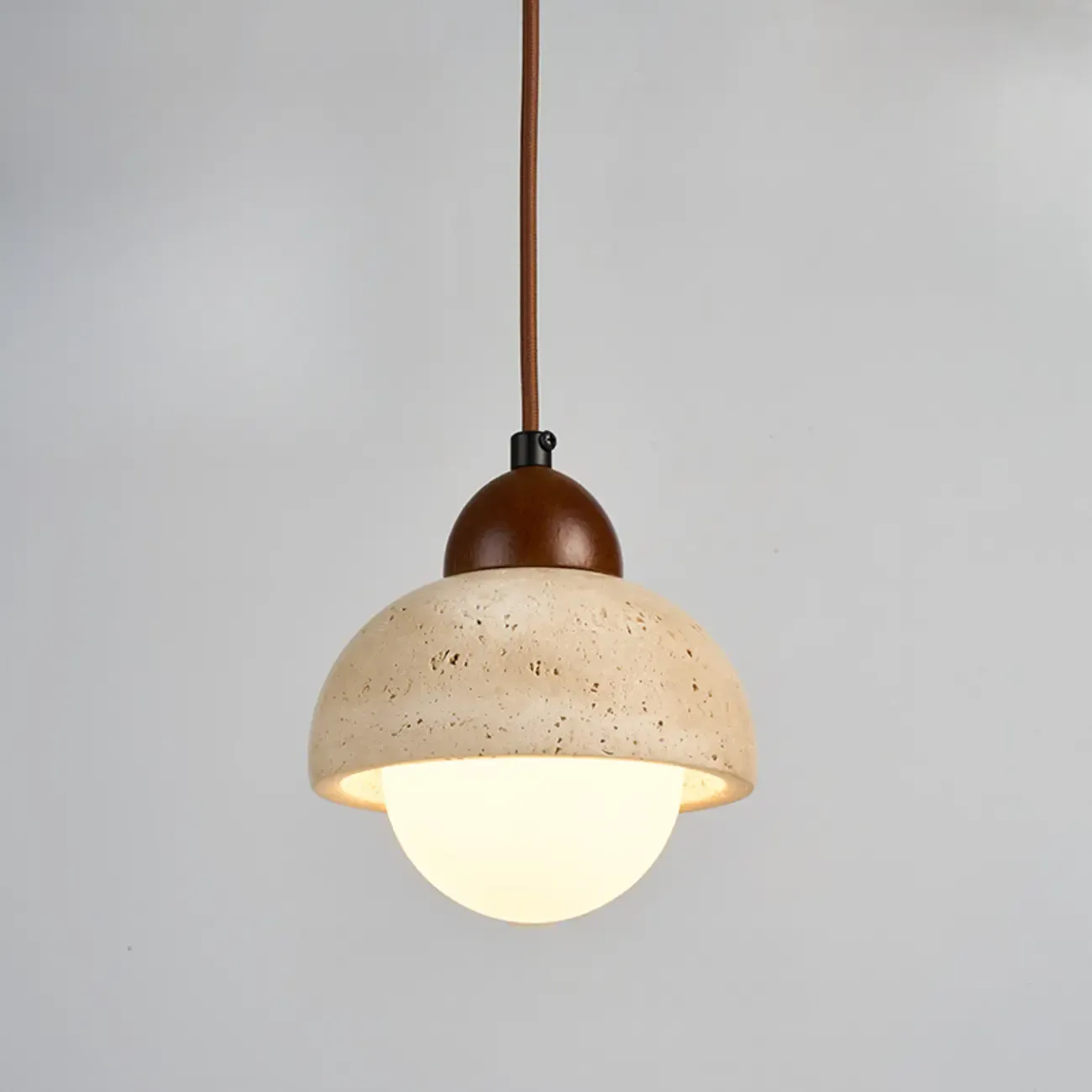 Contemporary Stone Rattan Pendant Lights Kitchen Island Image - 54