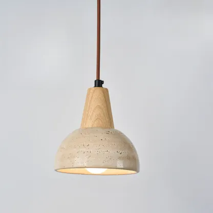 Contemporary Stone Rattan Pendant Lights Kitchen Island Image - 55