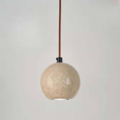 Contemporary Stone Rattan Pendant Lights Kitchen Island Image - 57