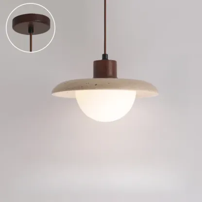 Contemporary Stone Rattan Pendant Lights Kitchen Island Image - 60