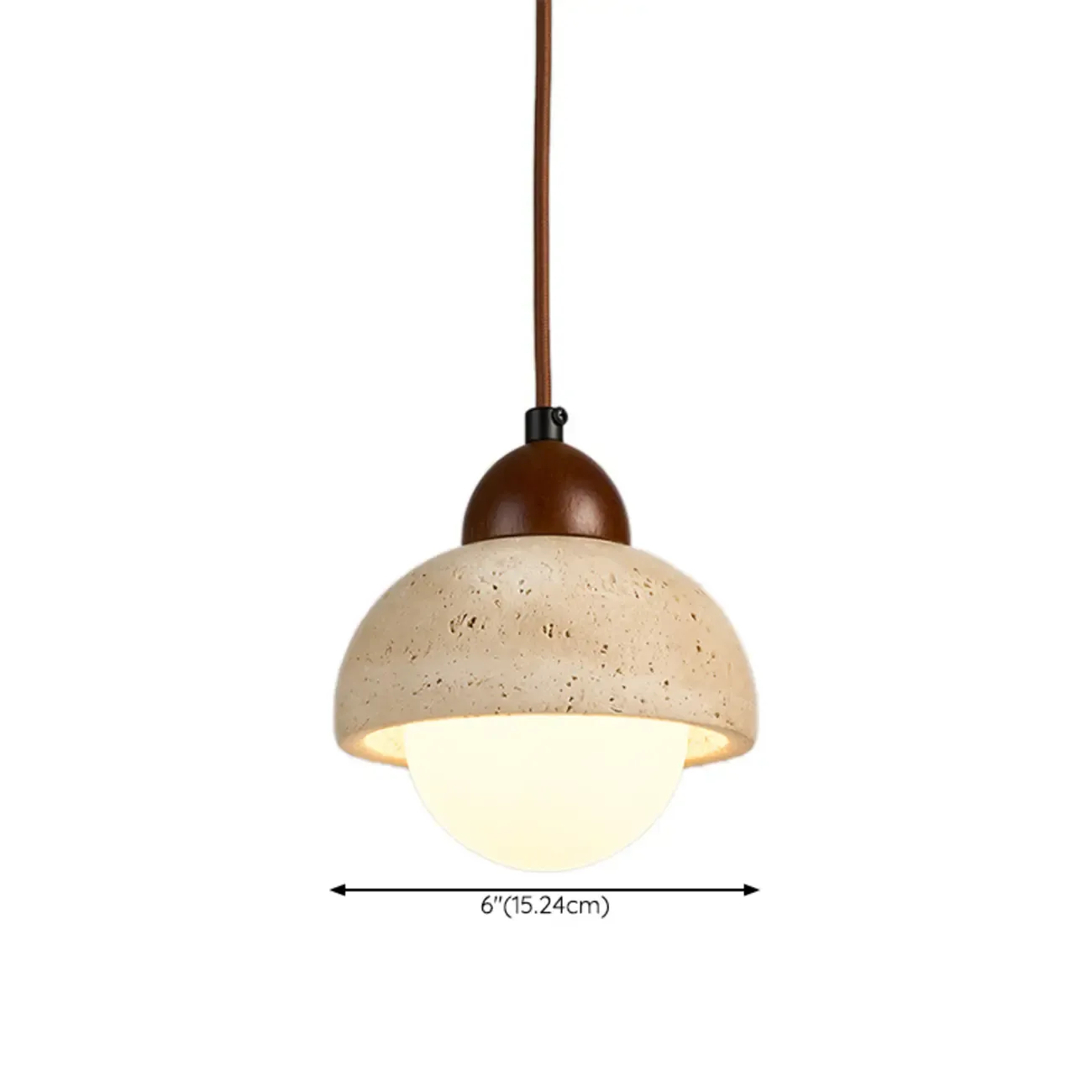Contemporary Stone Rattan Pendant Lights Kitchen Island #size