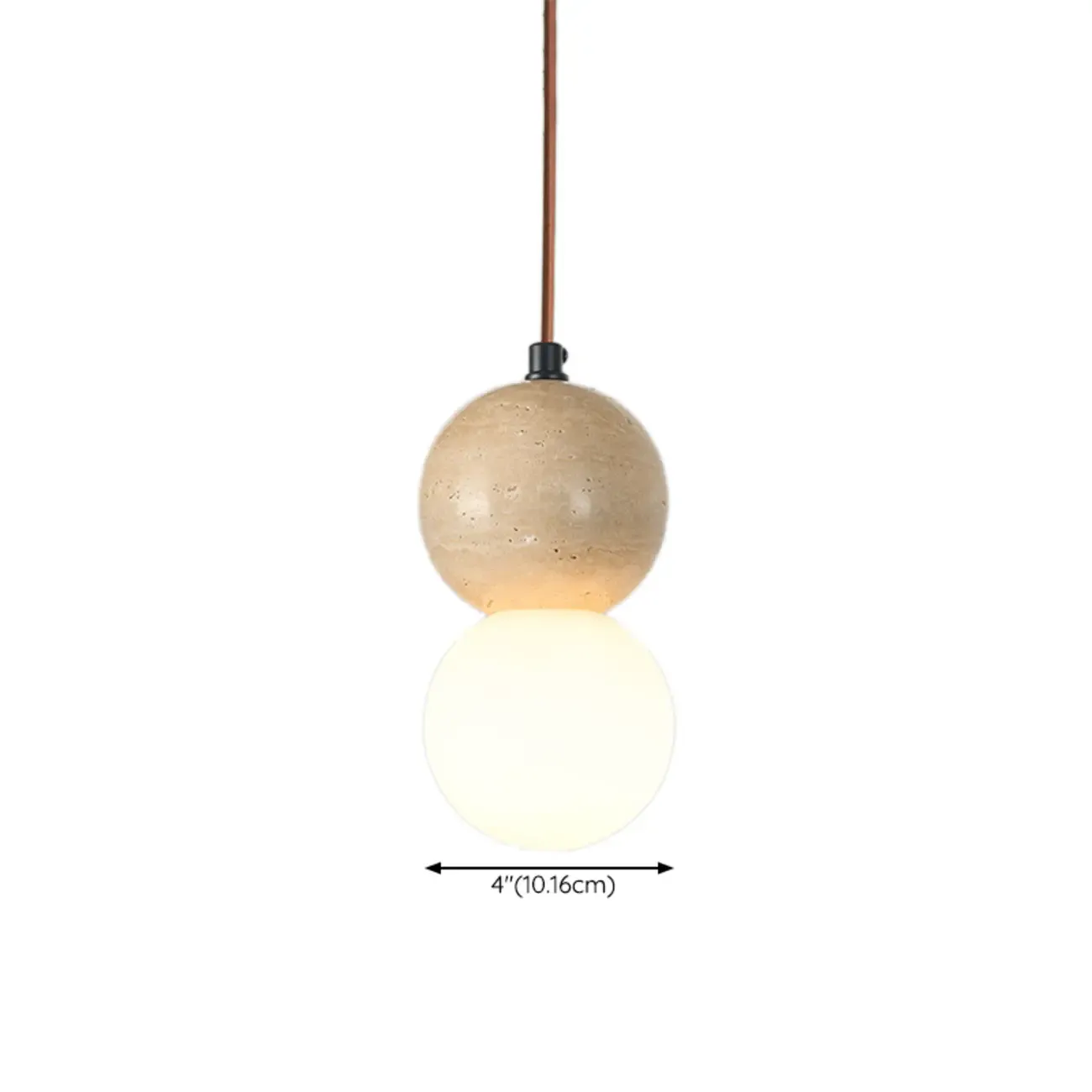 Contemporary Stone Rattan Pendant Lights Kitchen Island Image - 65