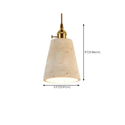Contemporary Stone Rattan Pendant Lights Kitchen Island Image - 70