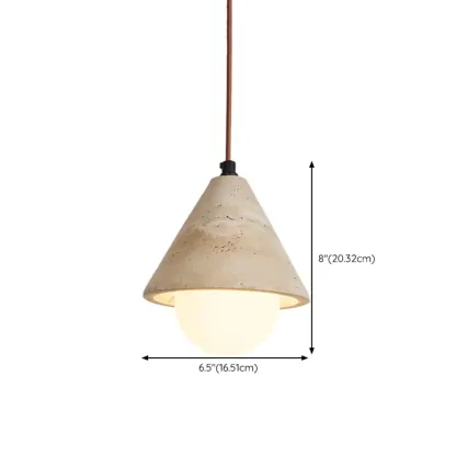 Contemporary Stone Rattan Pendant Lights Kitchen Island Image - 77