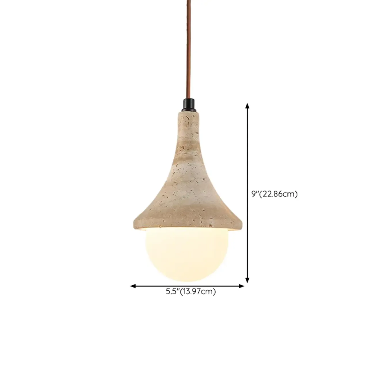 Contemporary Stone Rattan Pendant Lights Kitchen Island Image - 85