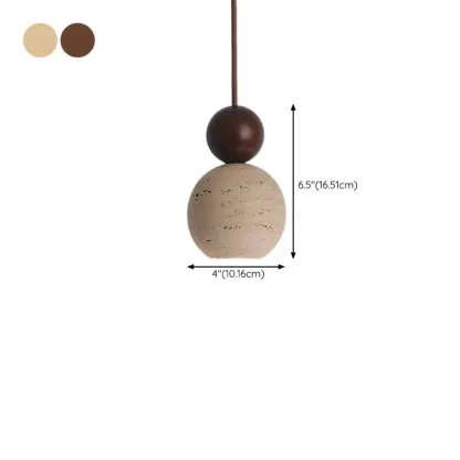 Contemporary Stone Rattan Pendant Lights Kitchen Island Image - 87