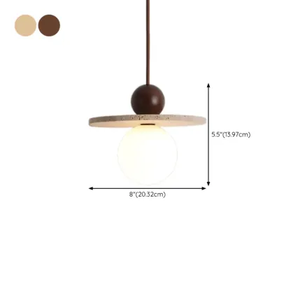 Contemporary Stone Rattan Pendant Lights Kitchen Island Image - 92