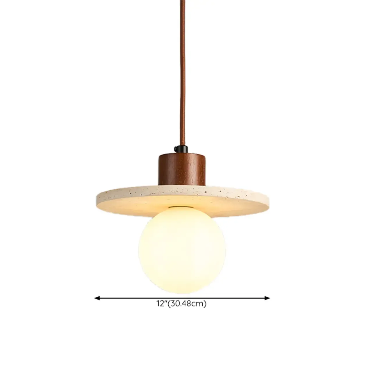 Contemporary Stone Rattan Pendant Lights Kitchen Island Image - 93