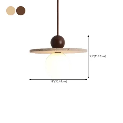 Contemporary Stone Rattan Pendant Lights Kitchen Island Image - 95
