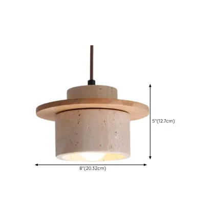 Contemporary Stone Rattan Pendant Lights Kitchen Island Image - 97