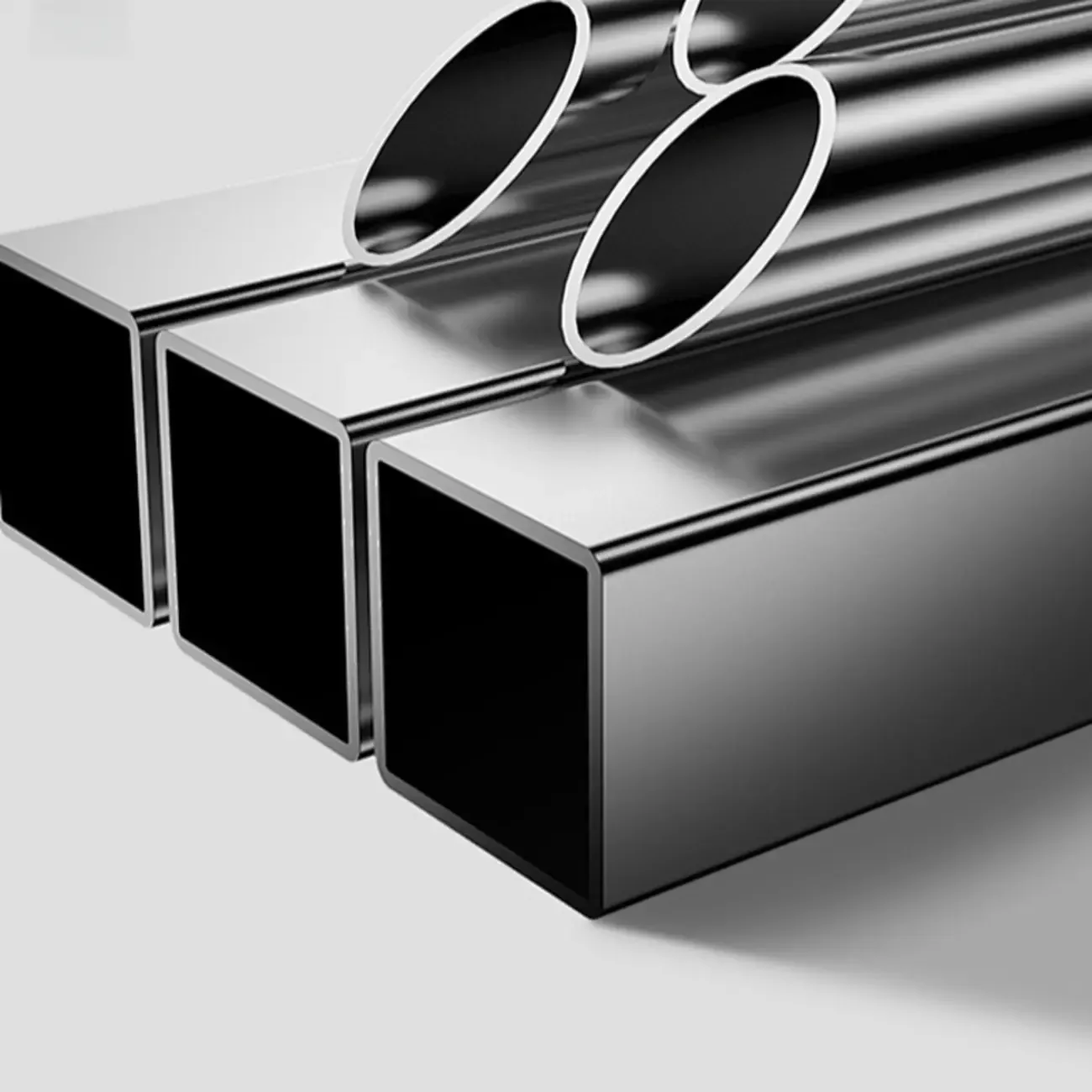 Contemporary C Shaped Stone Stainless Steel Side Table Image - 12