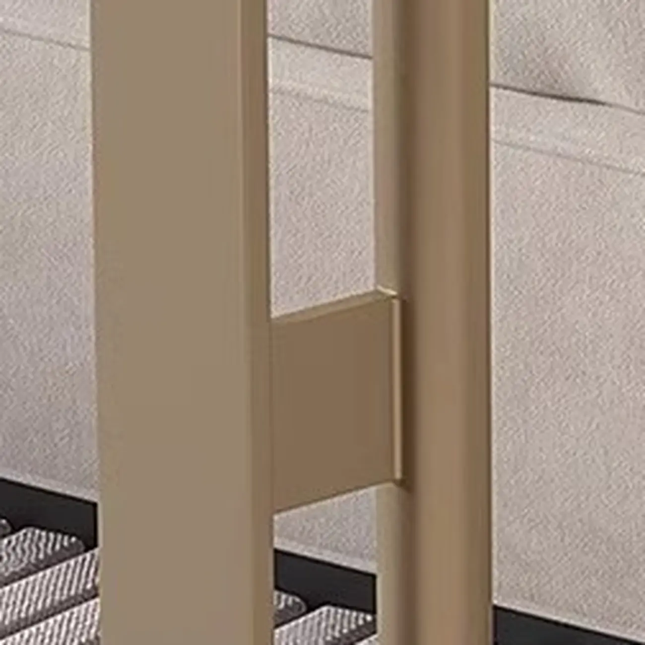 Modern C Shaped Round Sintered Stone Top Steel End Table Image - 6 | homeyfad