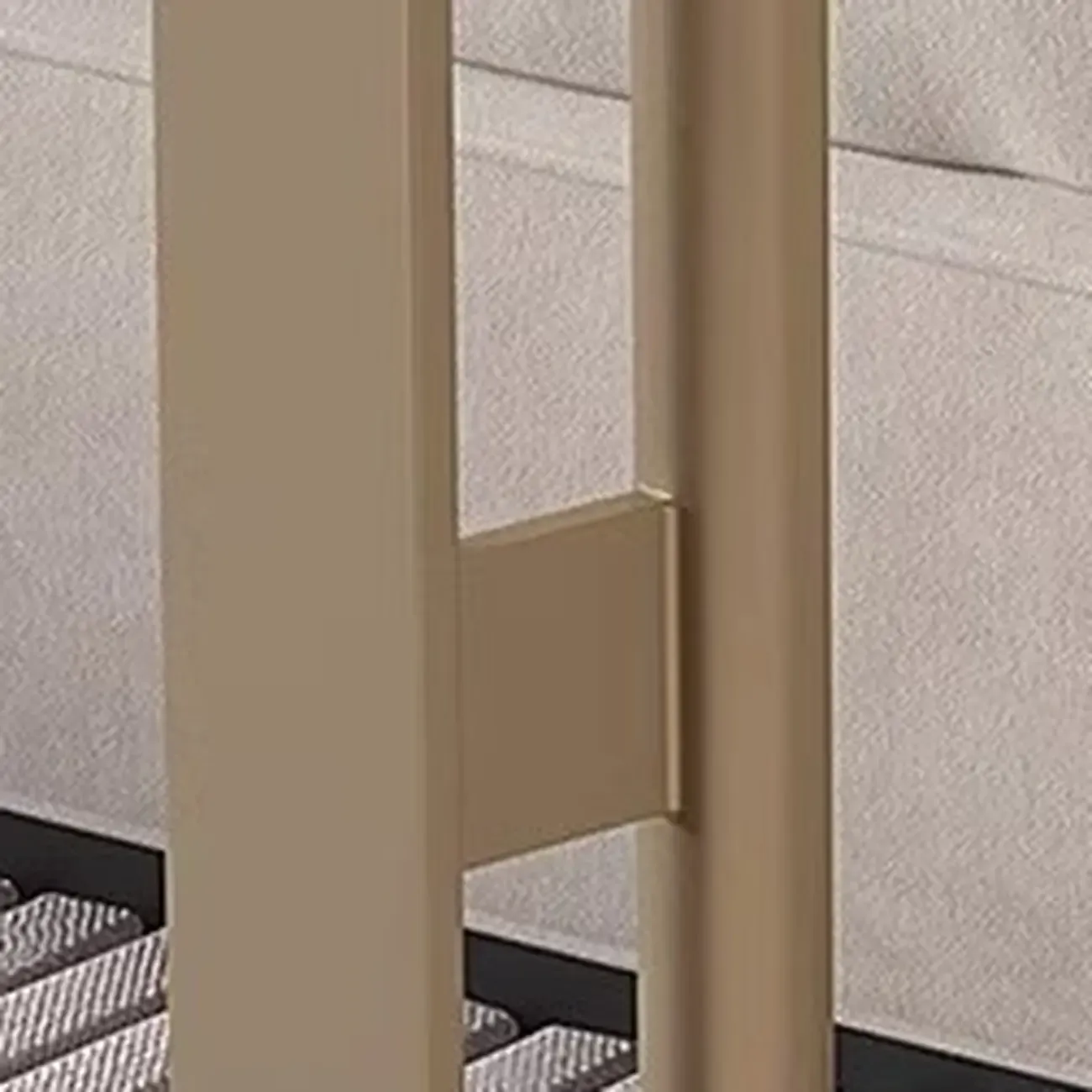 Modern C Shaped Round Sintered Stone Top Steel End Table Image - 6