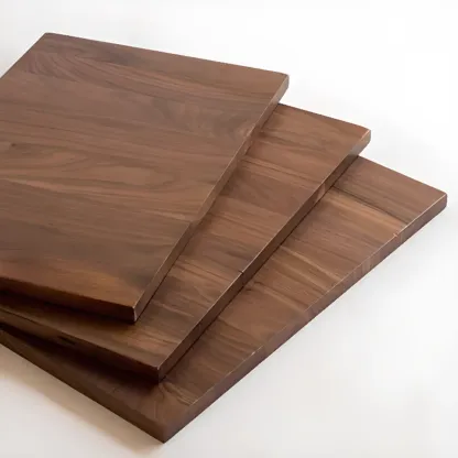 Art Deco Brown Wood Top 2 Drawer Nightstand with Legs Image - 8