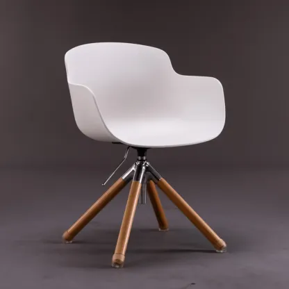 Modern Mid-Back Adjustable Swivel Armrest Office Chair Image - 2