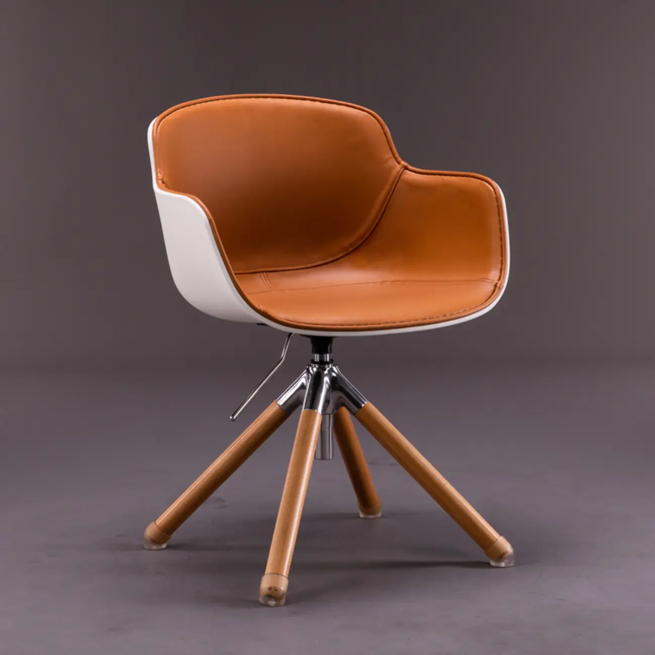 Modern Mid-Back Adjustable Swivel Armrest Office Chair Image - 3 | homeyfad