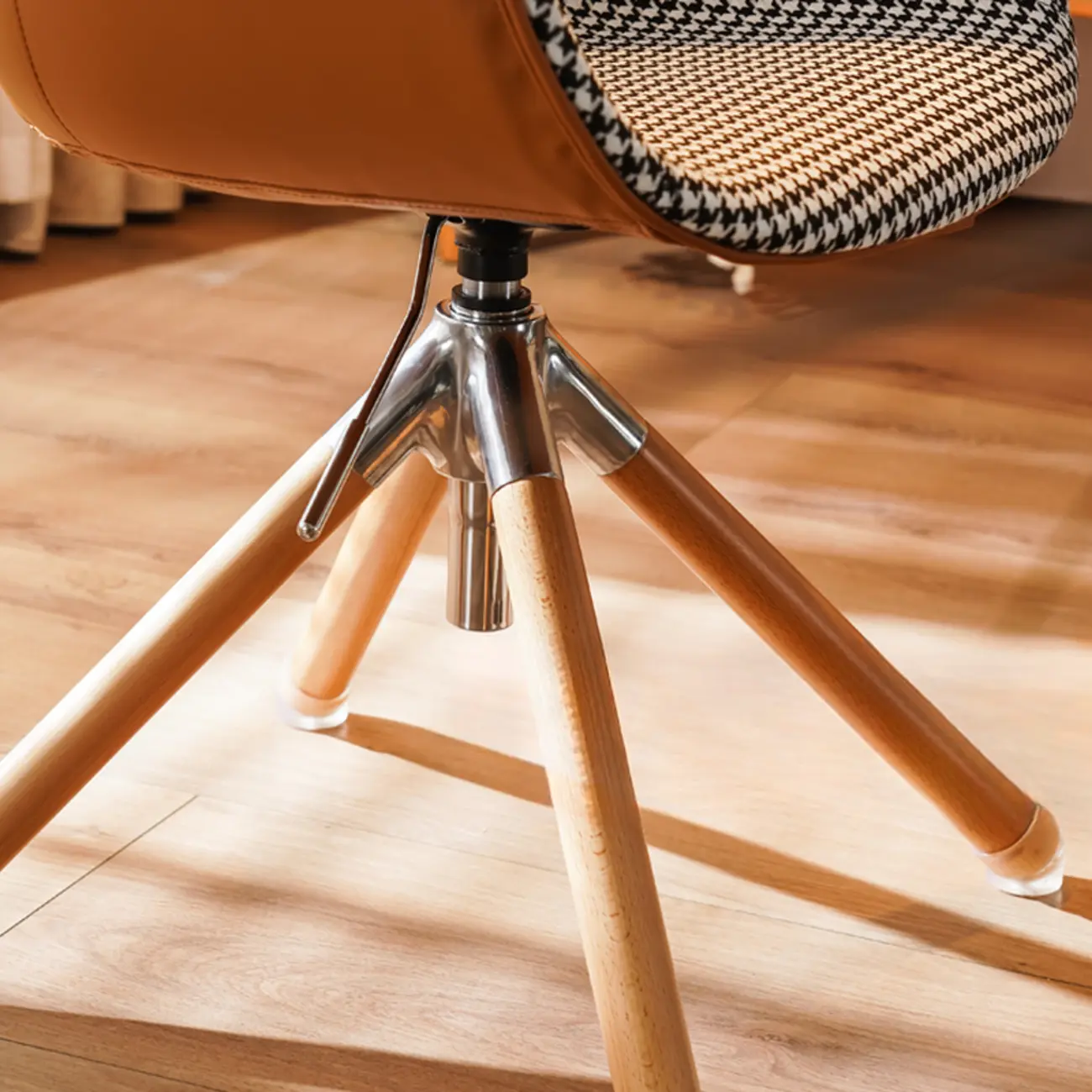 Modern Mid-Back Adjustable Swivel Armrest Office Chair Image - 4 | homeyfad