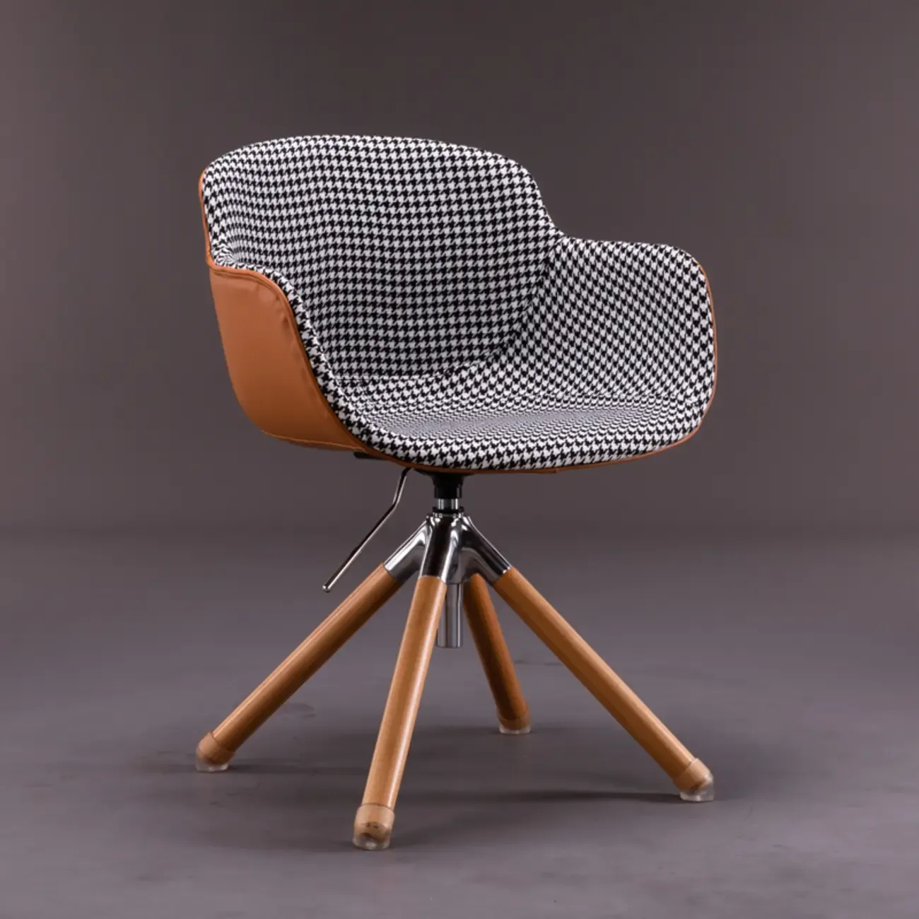 Modern Mid-Back Adjustable Swivel Armrest Office Chair Image - 7