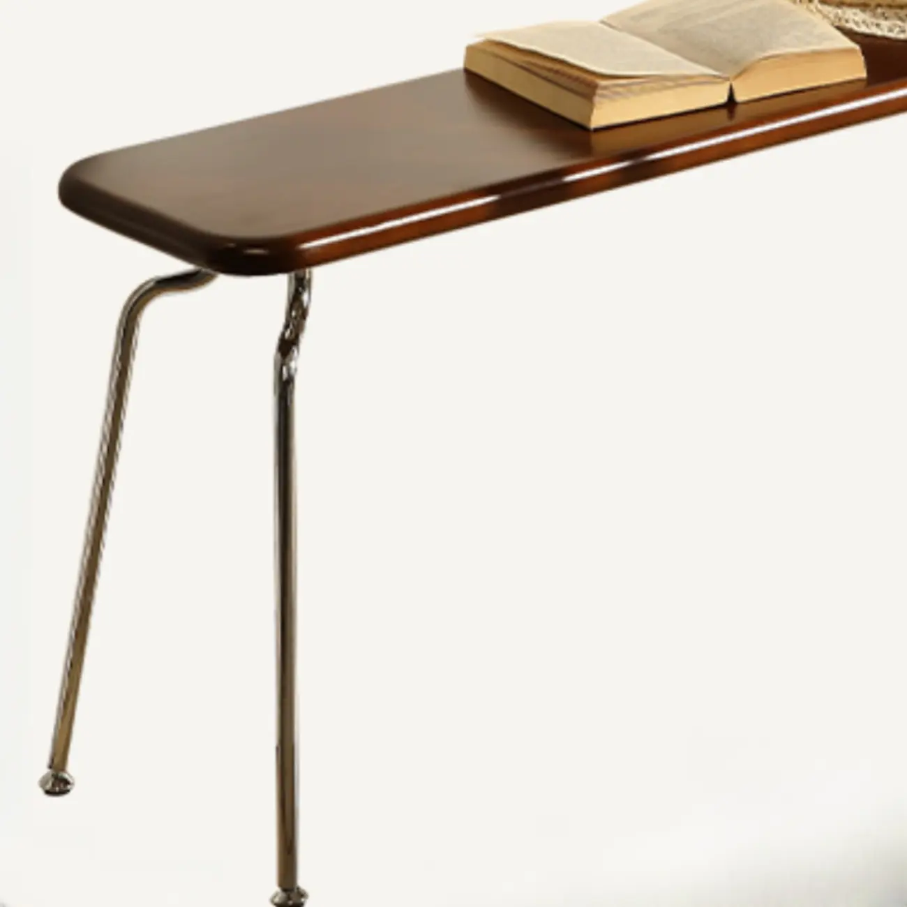 Modern Wood Bedroom Bench with Metal Frame Image - 8 | homeyfad