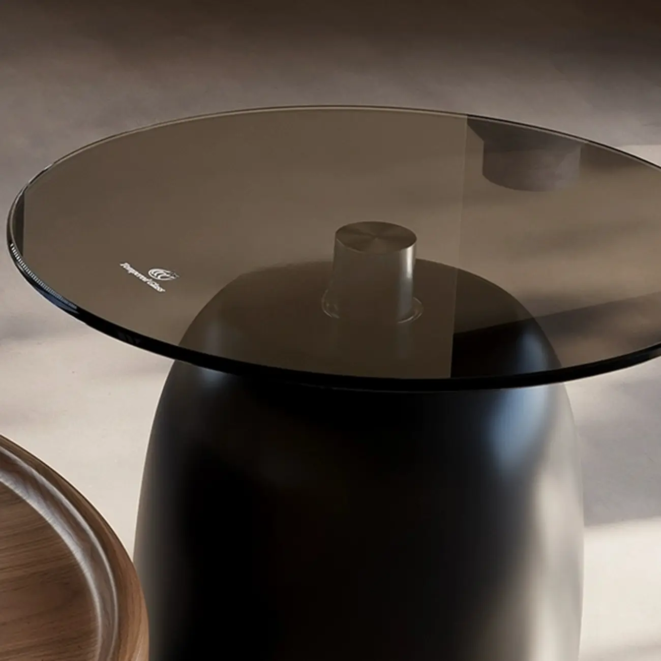 Nesting Elegant Modern Wood Round Coffee Table Set Image - 8 | homeyfad