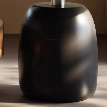 Nesting Elegant Modern Wood Round Coffee Table Set Image - 11