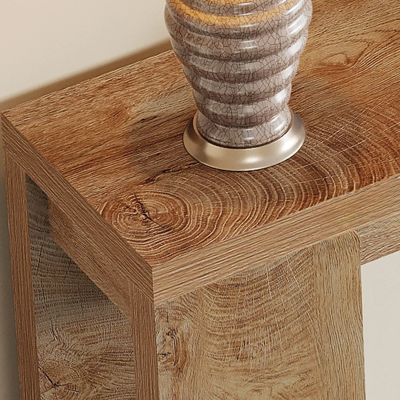 Rectangular Wood Modern Long Entryway Console Table Image - 7