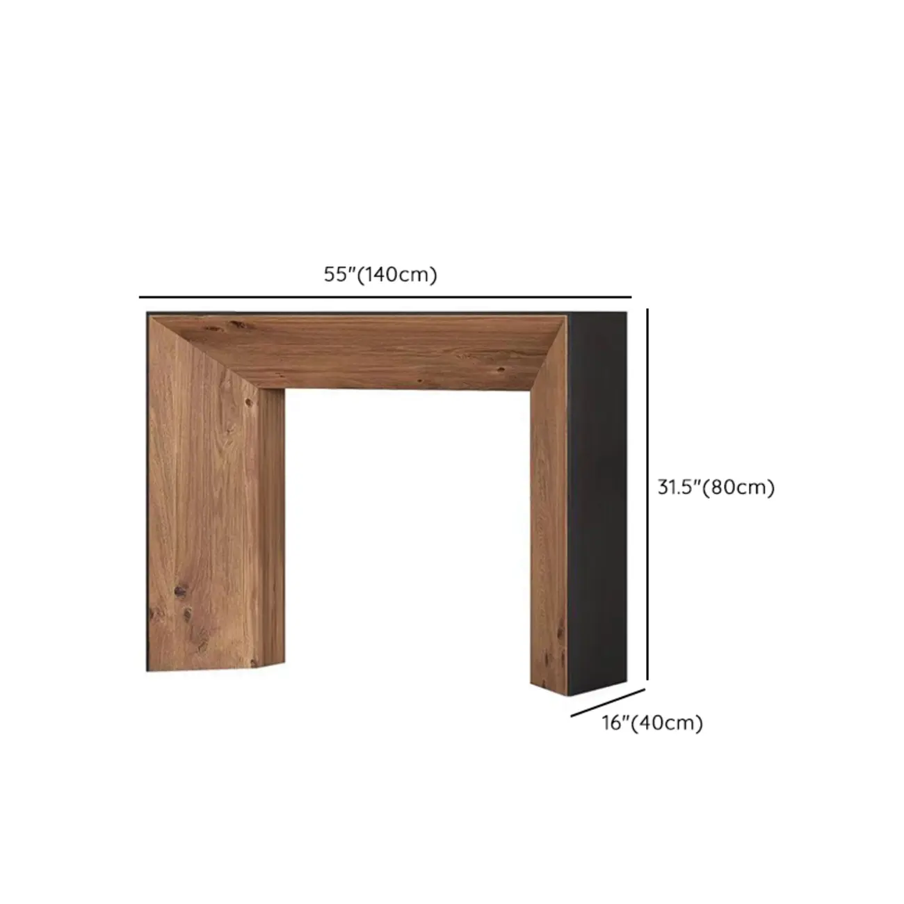 Contemporary Wood Console Table in Midnight Black Image - 10 | homeyfad