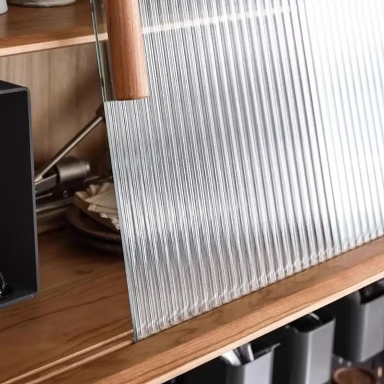 Modern Natural Wood Buffet Cabinet with Cabinets Image - 7 | homeyfad