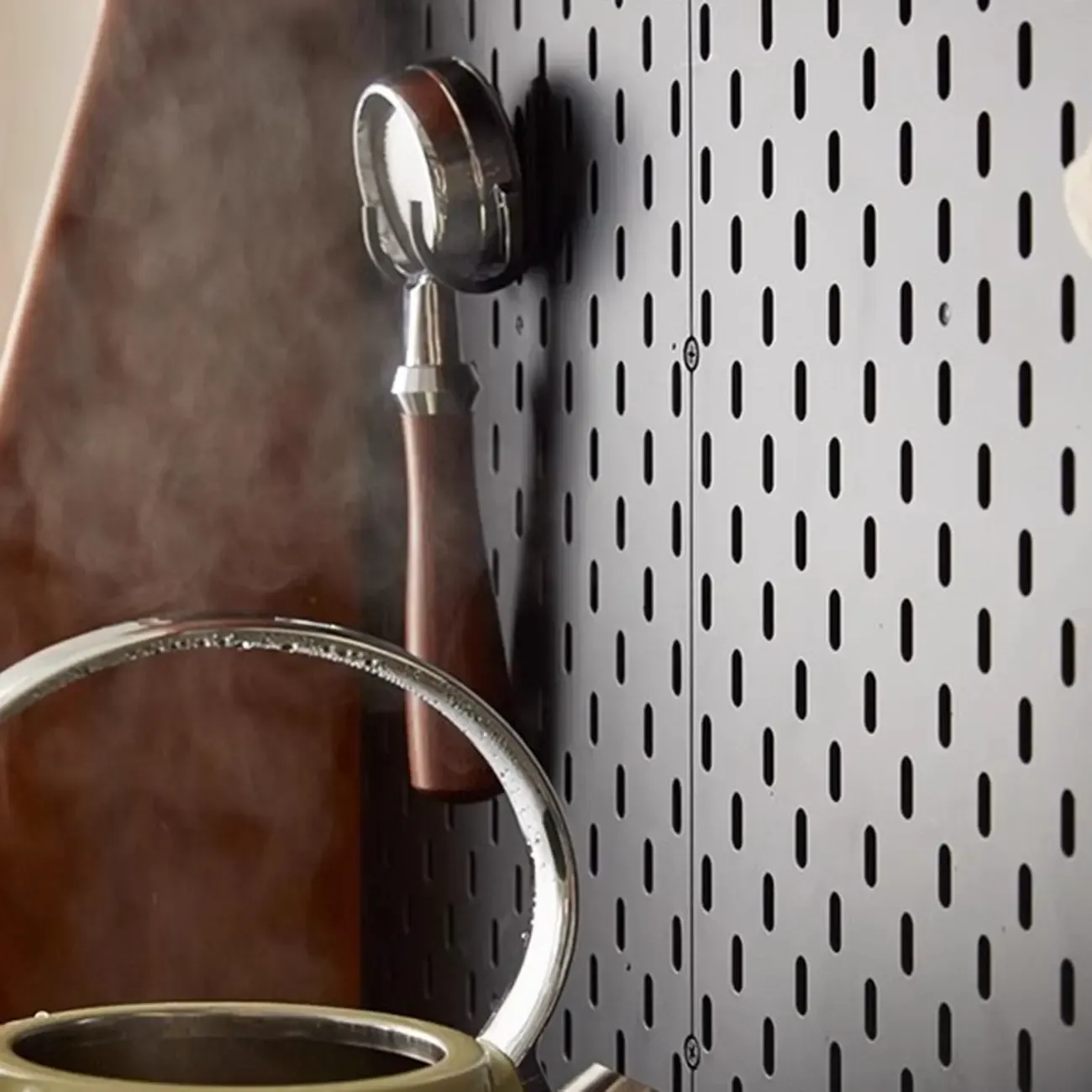 Modern Pine Cherry Wood Sliding Door Buffet Image - 6