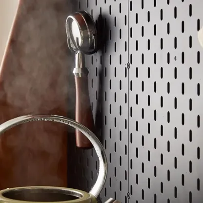 Modern Pine Cherry Wood Sliding Door Buffet Image - 6