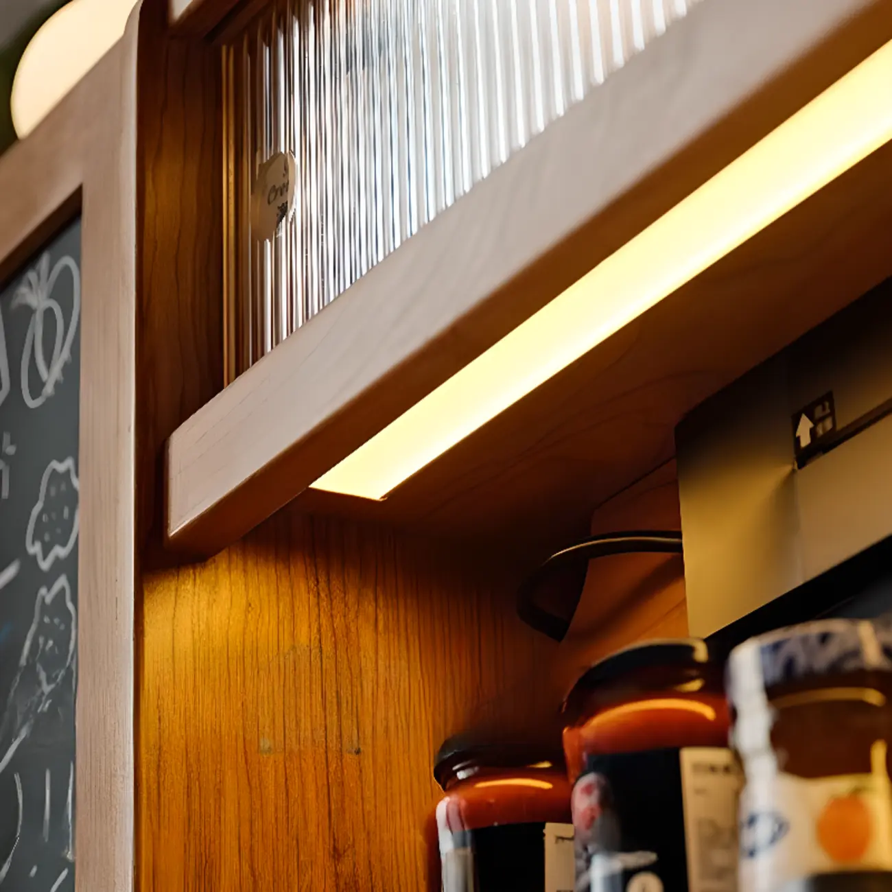 Modern Wood Sideboard with Cabinets and Stone Top Image - 9 | homeyfad