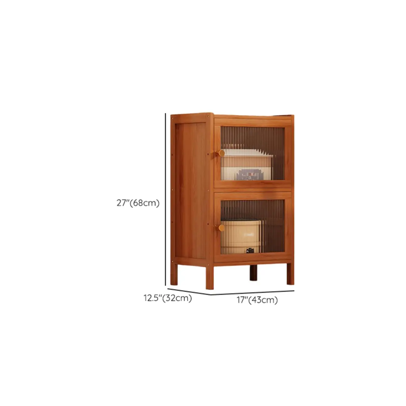 Modern Narrow Bamboo Buffet with Wooden Countertop #size | homeyfad