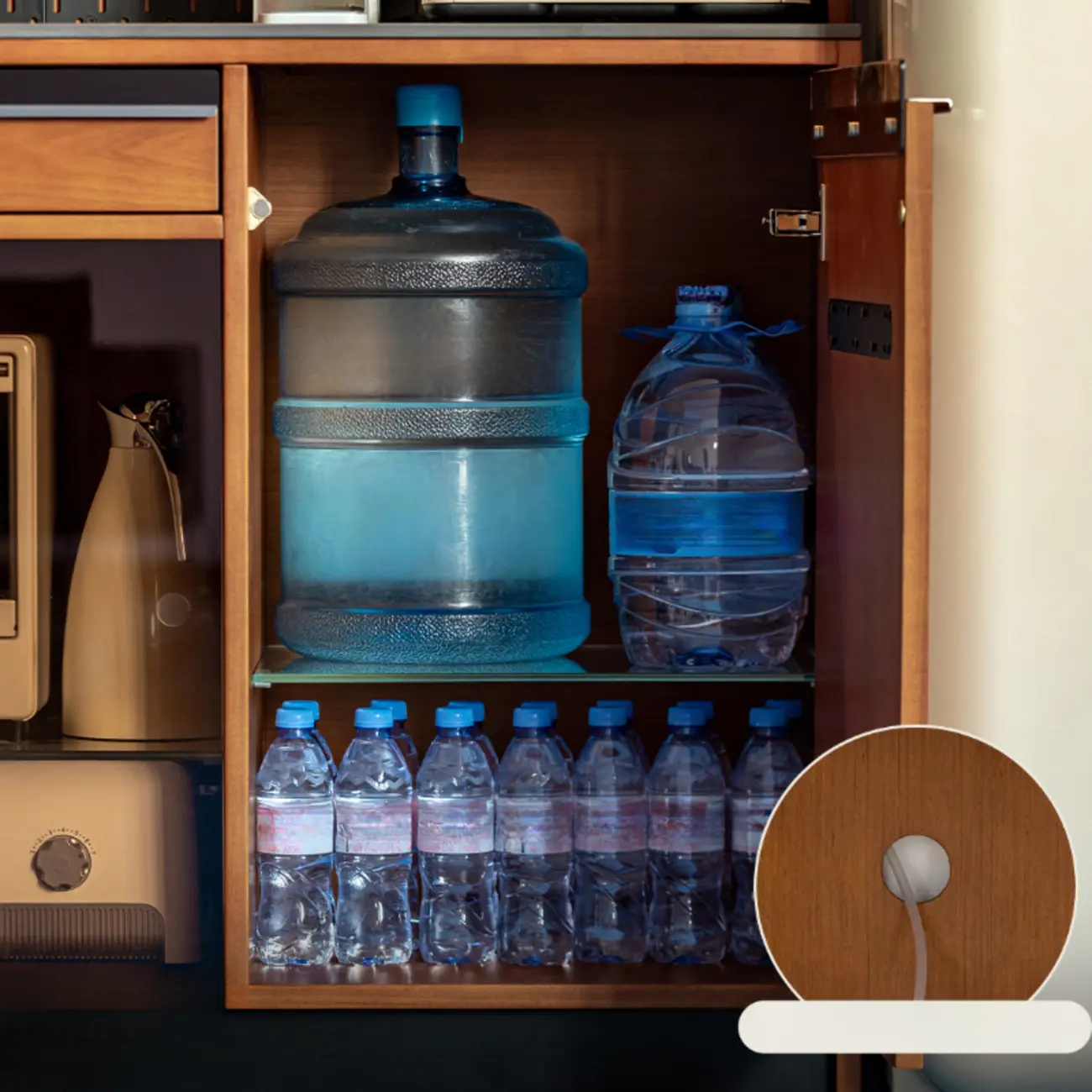 Modern Pine Boxwood Cherry Wood Buffet Sideboard Image - 7 | homeyfad