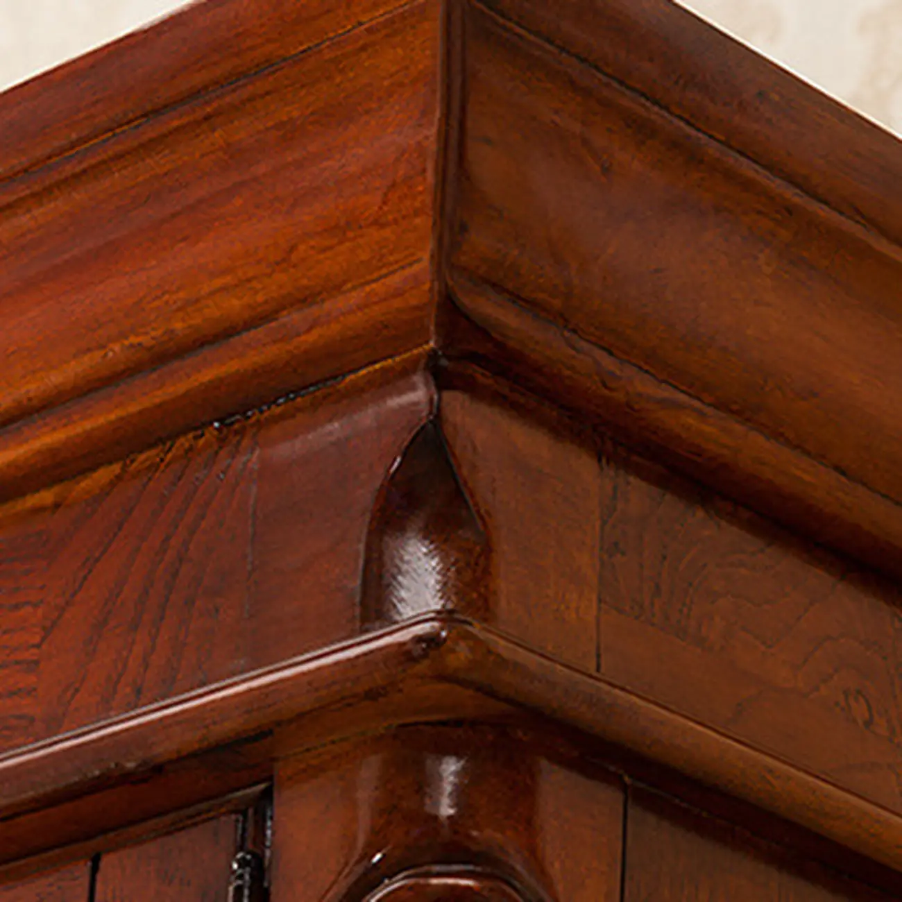 Modern Brown Wood Buffet with Adjustable Shelves Image - 7 | homeyfad