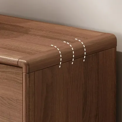 Modern Wood Buffet with Spacious Storage Cabinets Image - 3