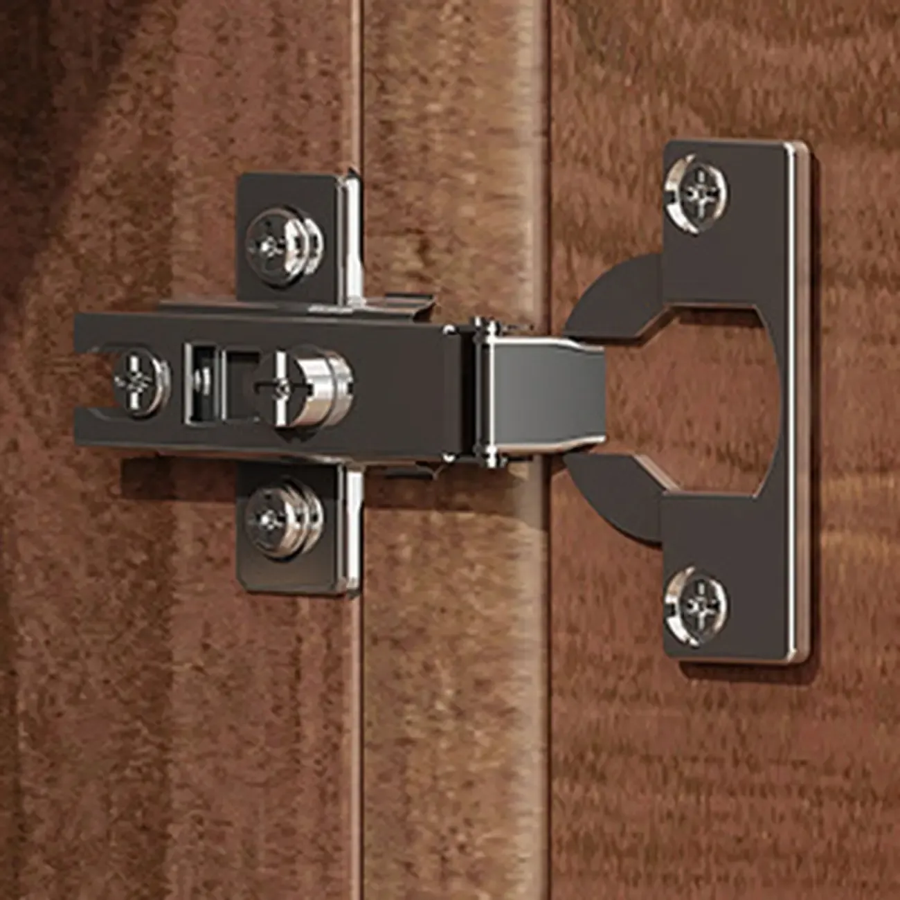 Modern Wood Buffet with Spacious Storage Cabinets Image - 4