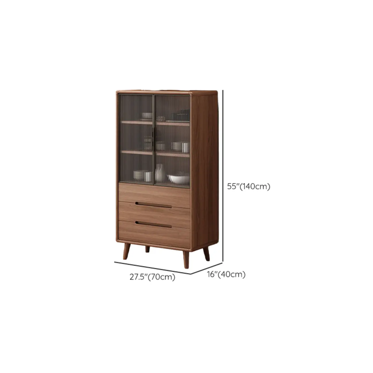 Modern Wood Buffet with Spacious Storage Cabinets Image - 24 | homeyfad