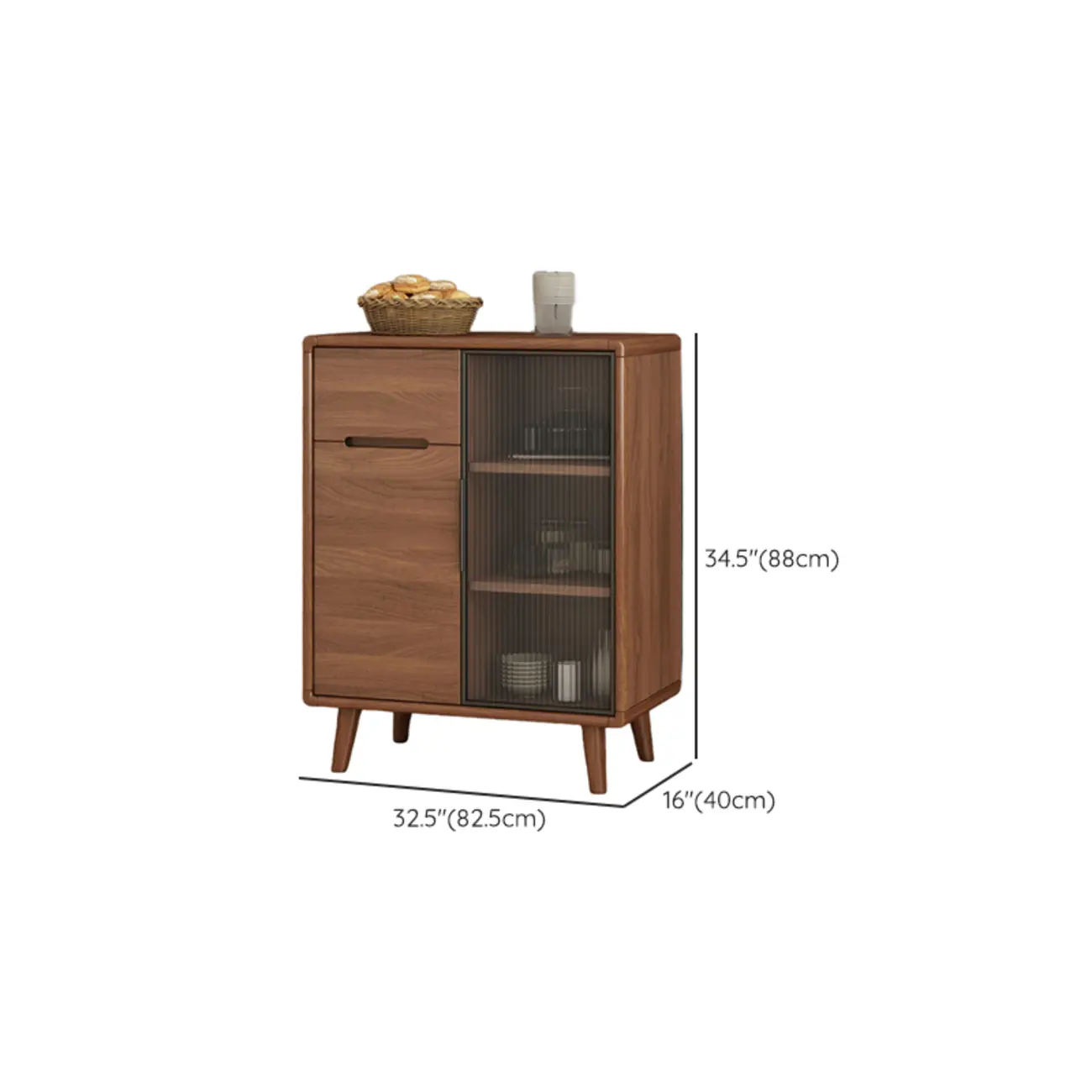 Modern Wood Buffet with Spacious Storage Cabinets Image - 26 | homeyfad