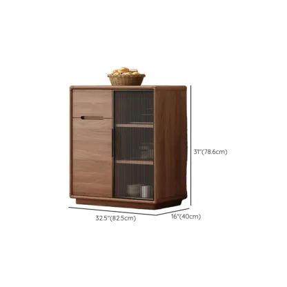 Modern Wood Buffet with Spacious Storage Cabinets Image - 37