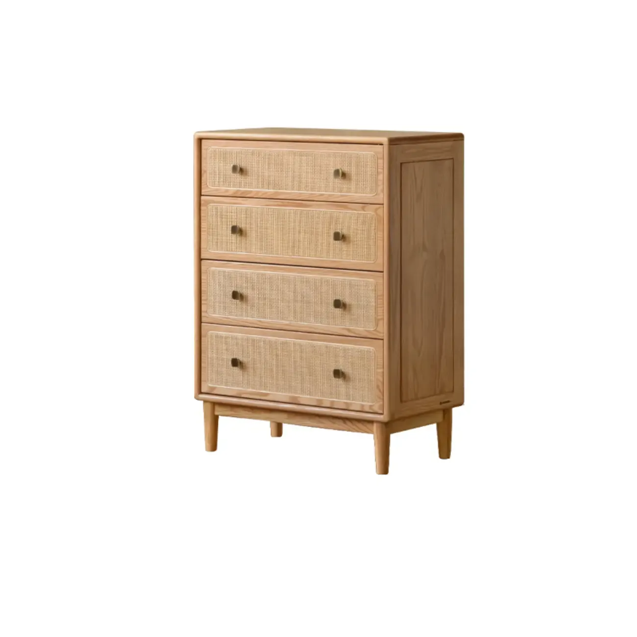 4-Drawer Mid-Century Modern Wooden Bachelor Chest Image - 11