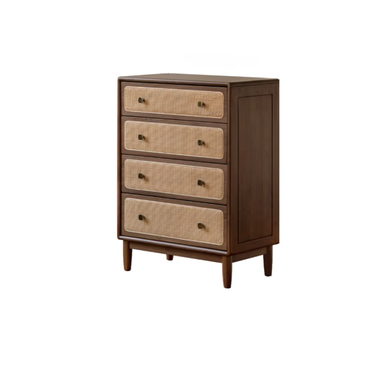4-Drawer Mid-Century Modern Wooden Bachelor Chest Image - 10 | homeyfad