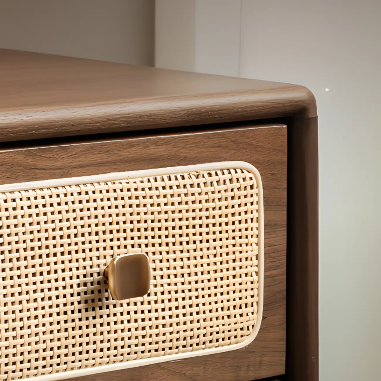 4-Drawer Mid-Century Modern Wooden Bachelor Chest Image - 6 | homeyfad