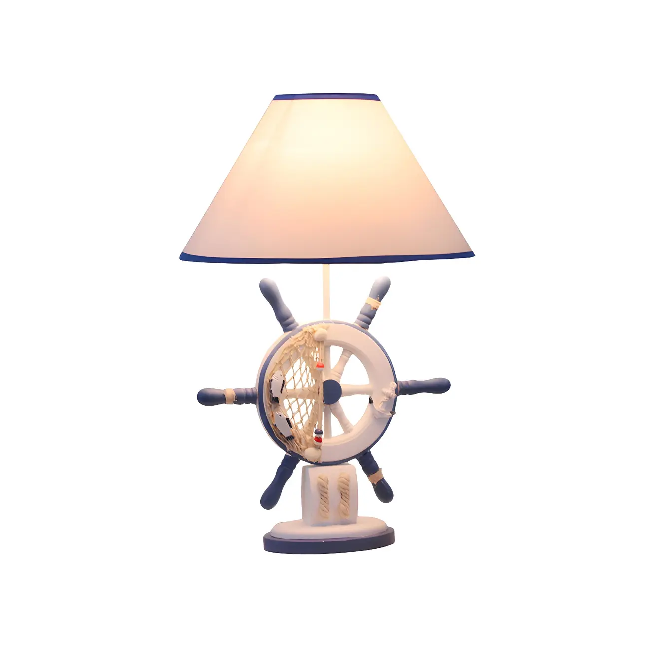 Nautical Theme Kids Lamp Blue LED Night Light for Bedroom | homeyfad
