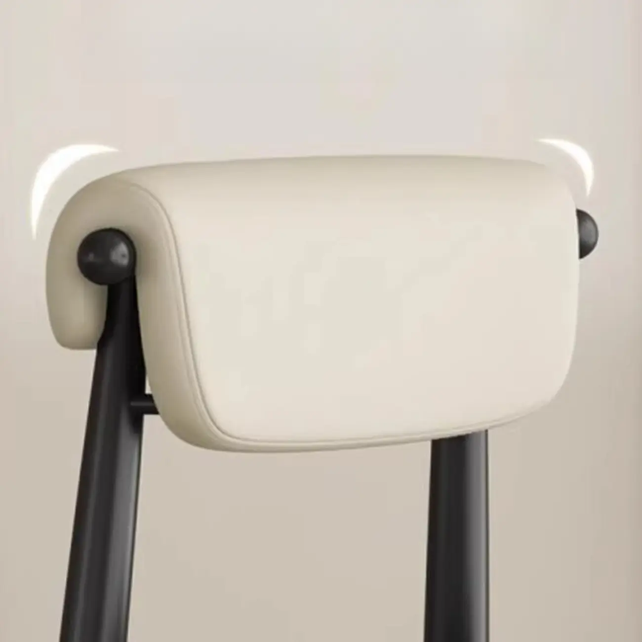 Elegant Low Back Upholstered Faux Leather Dining Chair Image - 10 | homeyfad