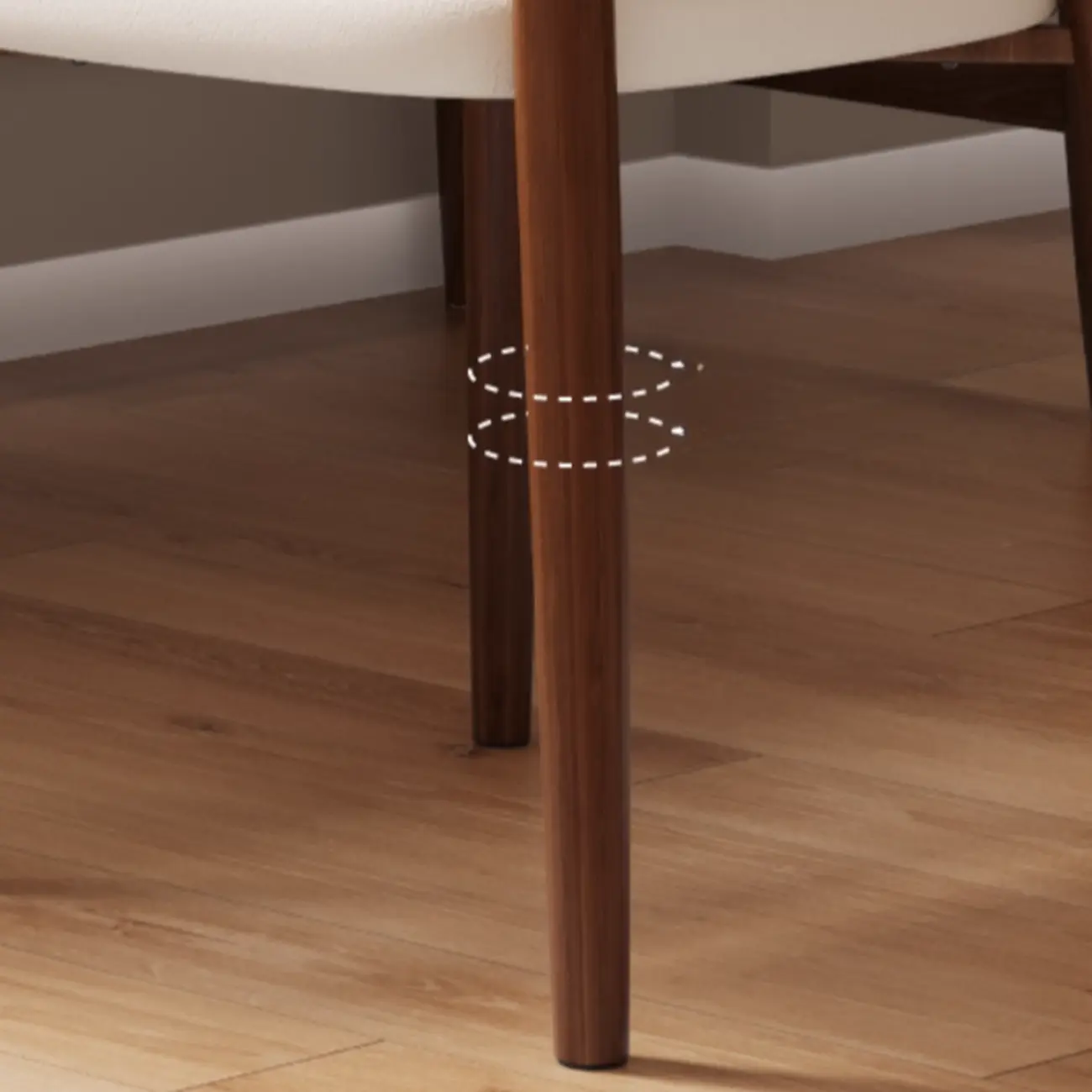 Modern Armless Leather Dining Chair with Low Back Image - 9 | homeyfad